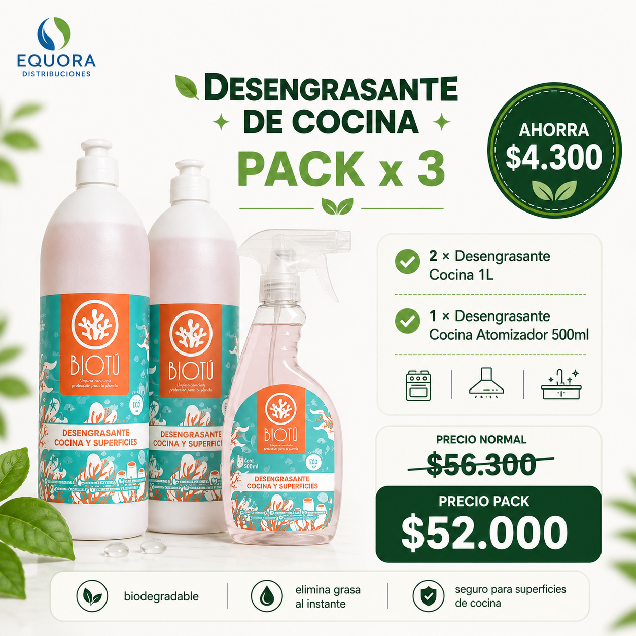 Desengrasante de Cocina Pack x 3